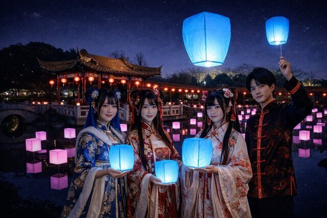 瀋秀園牡丹まつり～スカイランタン＆コスプレイベント～